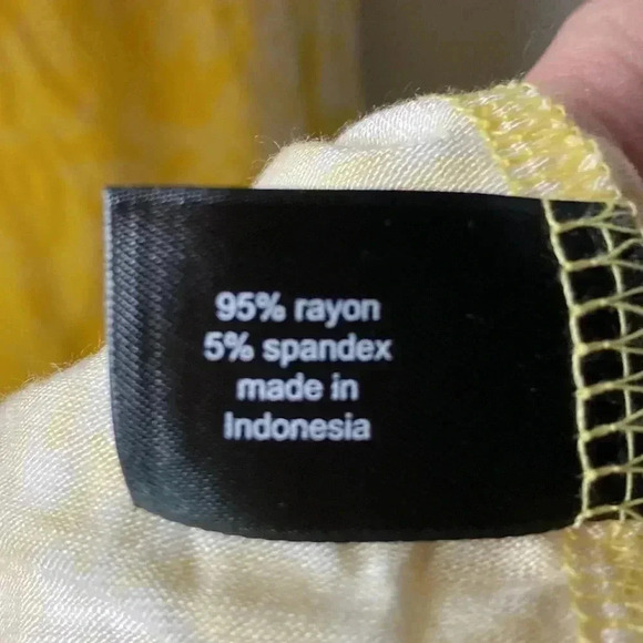 NWT LANE BRYANT SWING COLLECTION WOMENS SIZE 22/24 YELLOW WHITE DESIGN - Picture 12 of 12